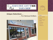 Tablet Screenshot of haveeweanywoolyarnshop.com